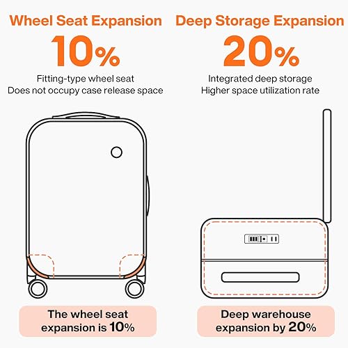Miniatura 8 de mixi Maletas de viaje con marco de aluminio de apertura superior de maleta rígida para PC con ruedas, Verde aguacate, 20 pulg., A la moda y elegante