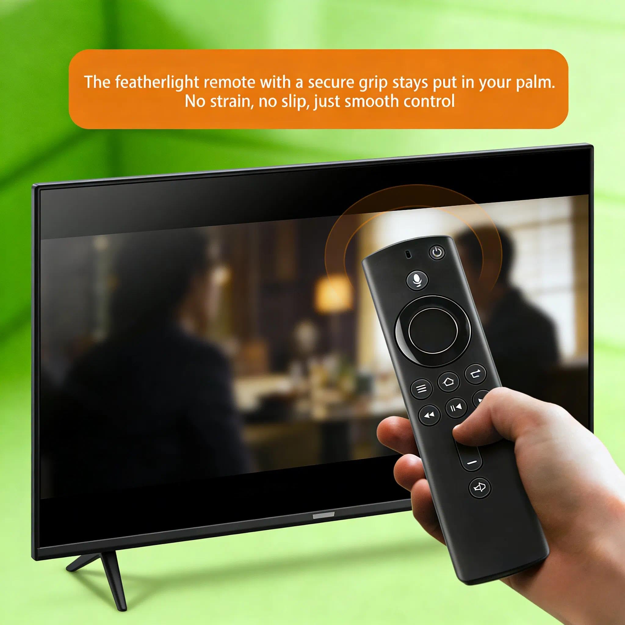 Voice Remote Control for Fire Stick 4K 1st & 2nd Gen | Compatible with FireStick, Insignia and Pioneer TVs | Easy Setup & Replacement — view 4