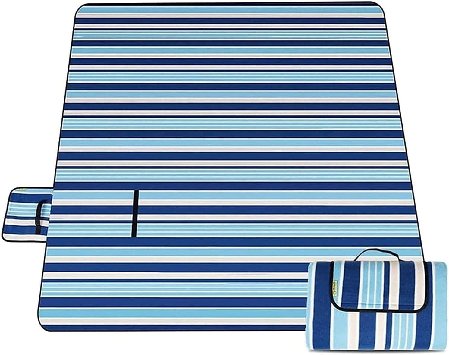 Portable Beach Blanket, Picnic & Beach Blanket, Foldable Picnic Mat, Waterproof, Suitable for Family, Friends, Kids, Camping, Beach, Park, Hiking