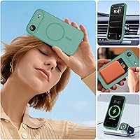 Vista 897 de Miracase Funda diseñada para iPhone 13 Pro Max con protector de pantalla, [forro de microfibra suave antiarañazos], funda protectora de silicona