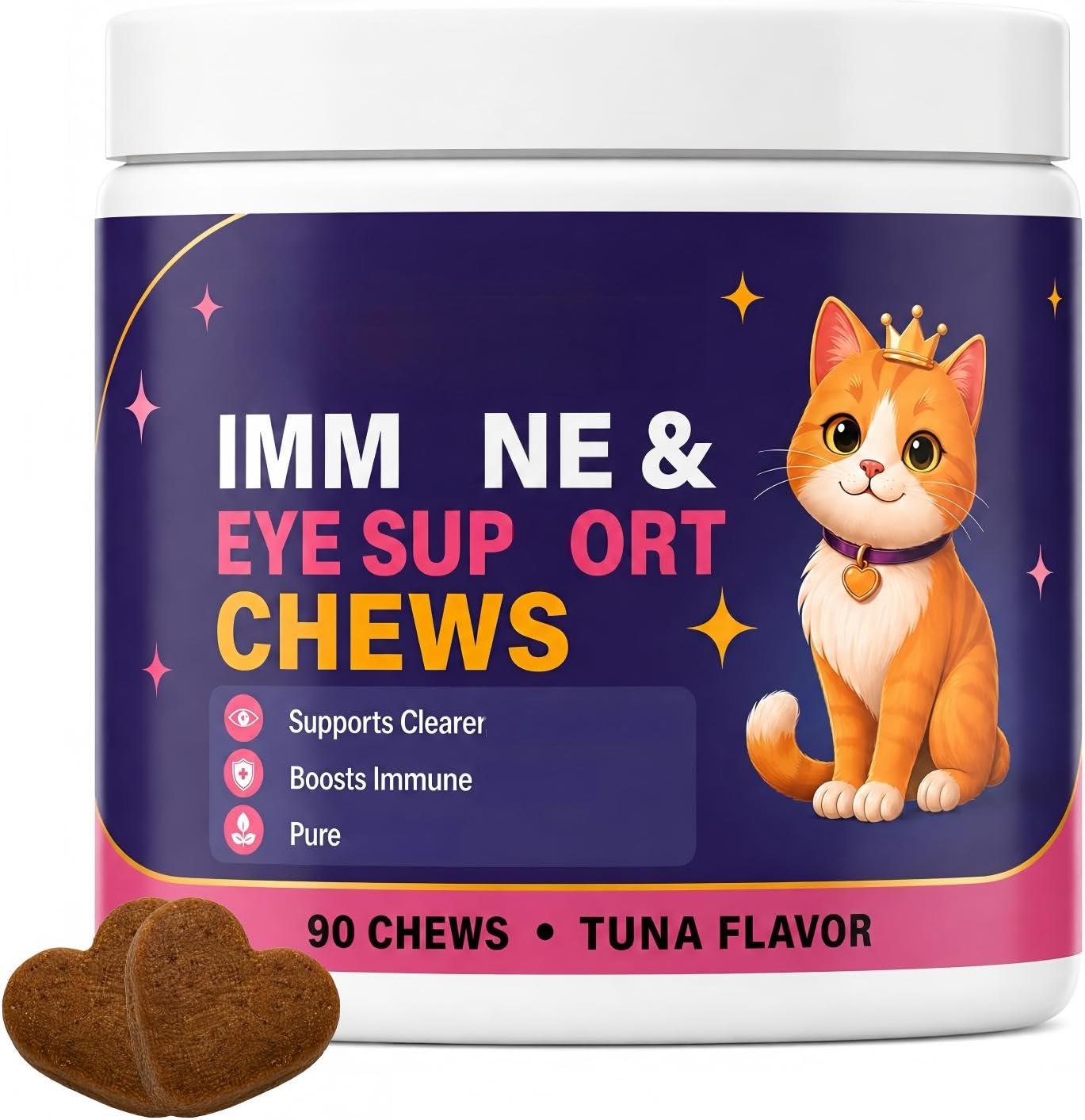 Cat Immune & Eye Support Chews, 90 Count