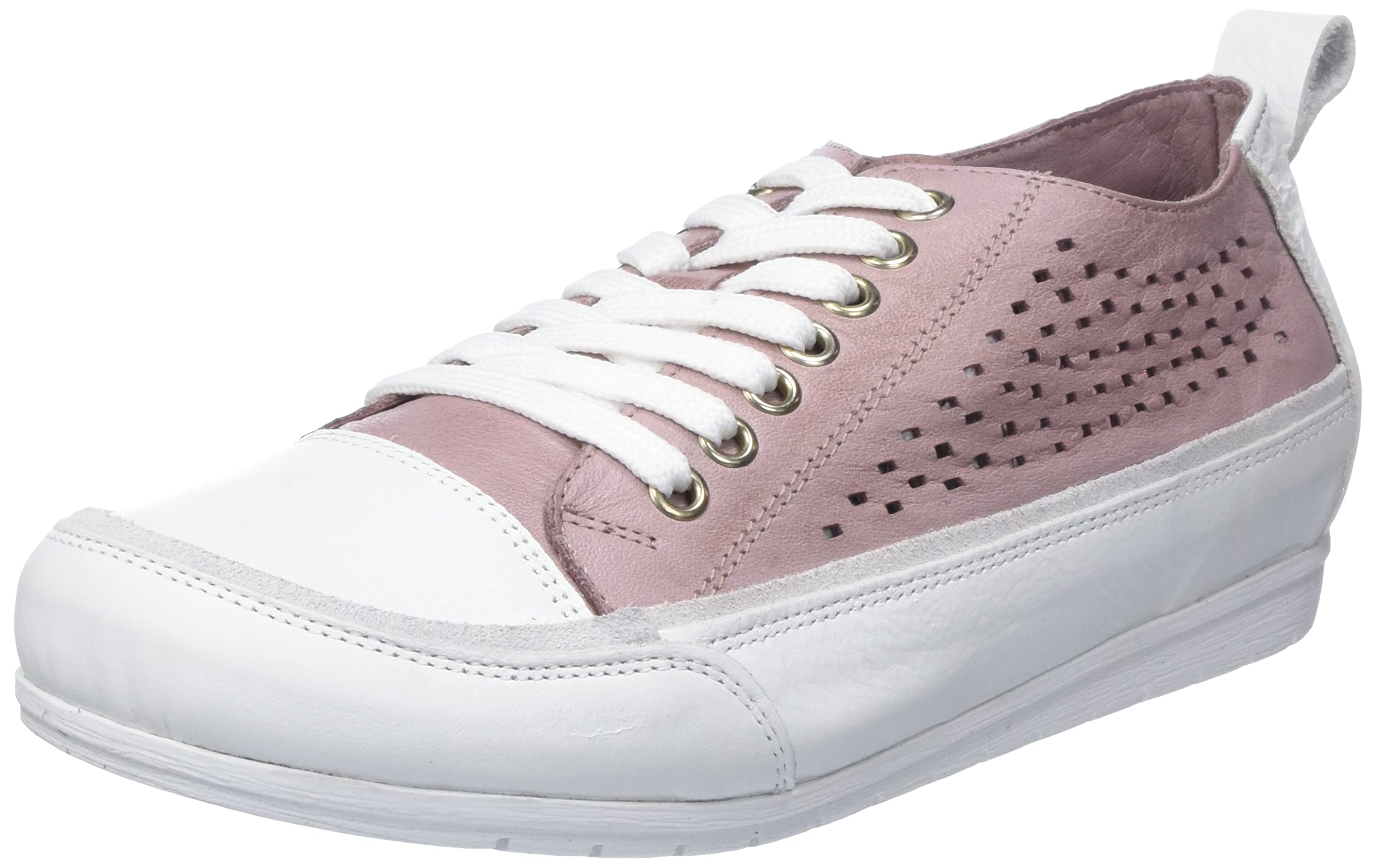 Andrea Conti Women's Trainers Sneaker, Mauve White, 5 UK