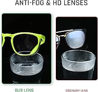 Vista 3 de Lentes de seguridad elegantes, lentes protectores transparentes antivaho y antiarañazos para hombres y mujeres