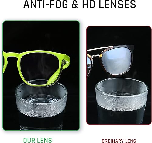 Miniatura 3 de Lentes de seguridad elegantes, lentes protectores transparentes antivaho y antiarañazos para hombres y mujeres