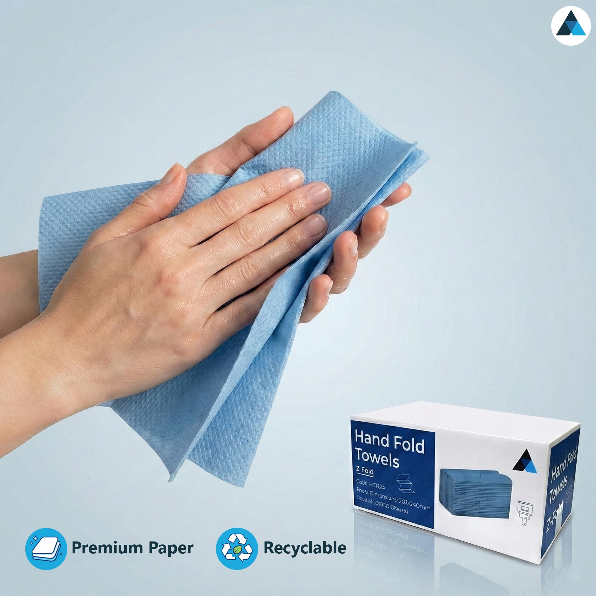 Asciugamani di carta blu piegati a Z 3000 fogli blu extra forti e super assorbenti 1 strato asciugamani di carta