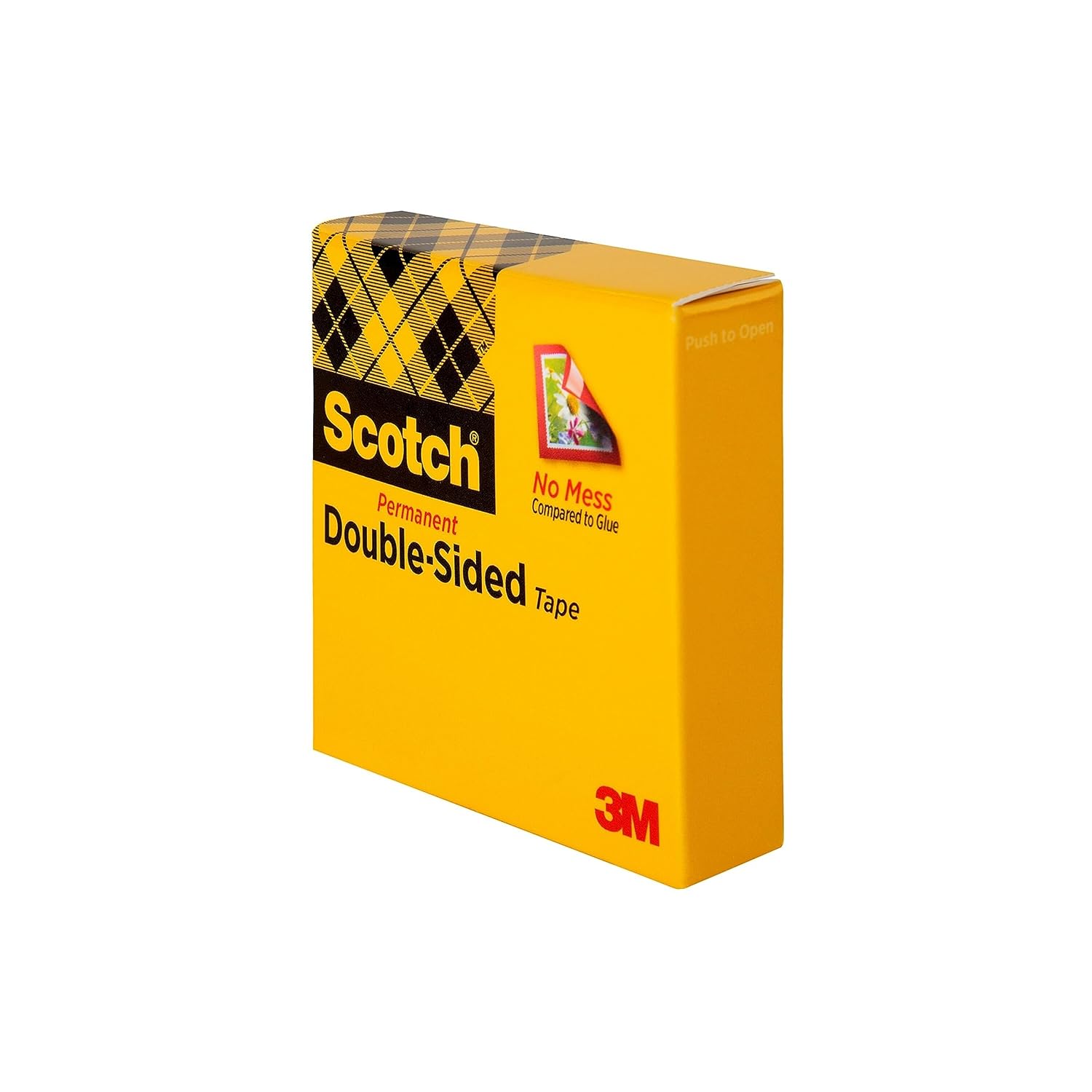 Scotch Double Sided Tape, 1/2 in x 900 in, Permanent, 1/Pack (665) (Pack of 2)
