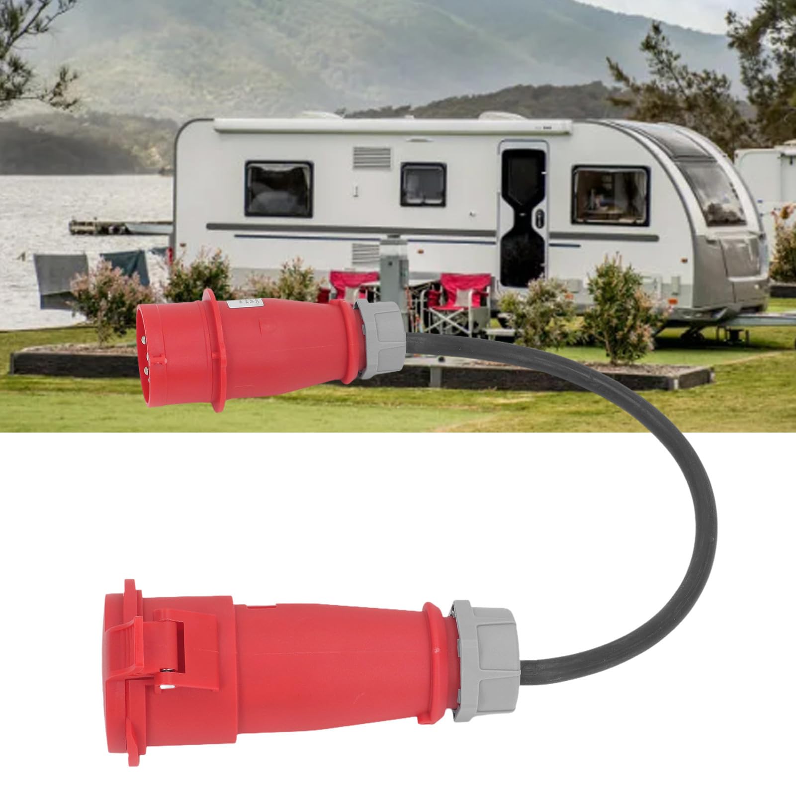 Adattatore Convertitore CEE da 32A Femmina a 16A Maschio IP44 per Cantieri Edili 220V 380V e Applicazioni Industriali