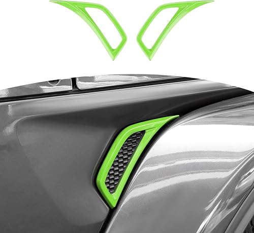 RT-TCZ Accesorios para Jeep Wrangler, cejas de rueda exterior, cubierta de salida de ventilación de capó de aire acondicionado, ABS para Jeep