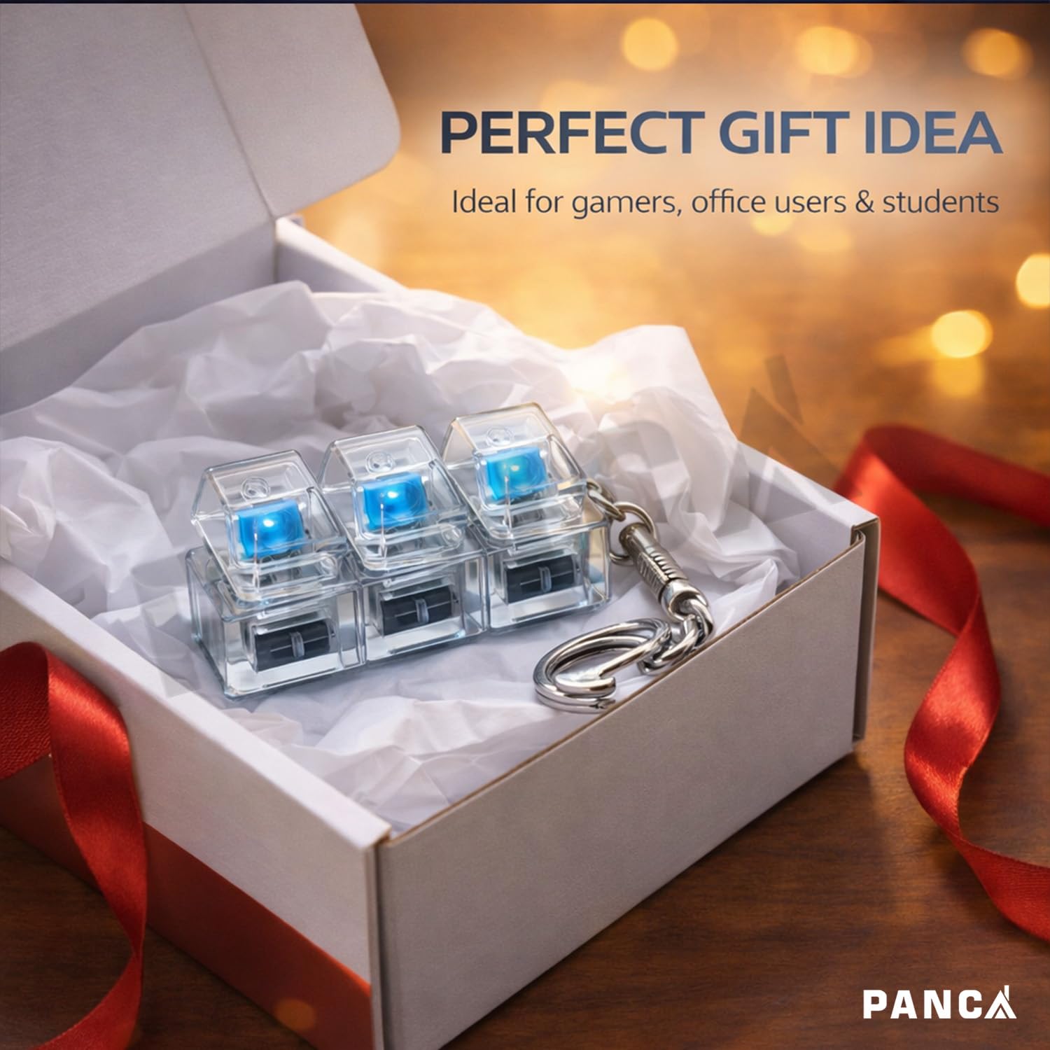 PANCA Clicky Fidget Keychain - Stress Relief & Tactile Feedback -7 PANCA Clicky Fidget Keychain - Stress Relief & Tactile Feedback -7
