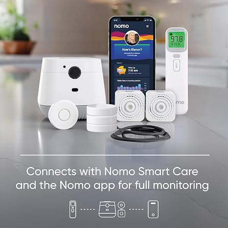 Nomo Non-Contact Forehead & Ear Thermometer with Bluetooth App Sync