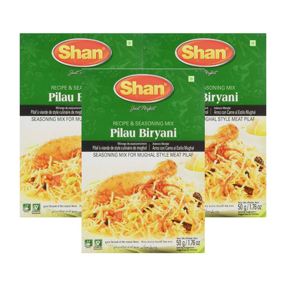 Shan Pilau Biryani Masala, 1.76 oz ℮ 50 g, 3 Pack (B083SG9F65) Amazon Price History, Amazon Price Tracker
