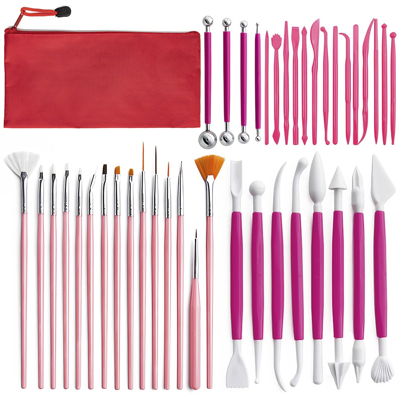 42 Pcs Air Dry Clay Tools Pottery Sculpting Polymer Clay Tools