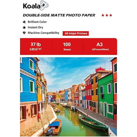 100 hojas de papel fotográfico DIN A3, 150 g/m² brillante/SE seca al  instante, impermeable, muy grandes brillo fotográfico para impresora de  inyección de tinta 20 hojas/color blanco brillante : Amazon.es: Oficina y