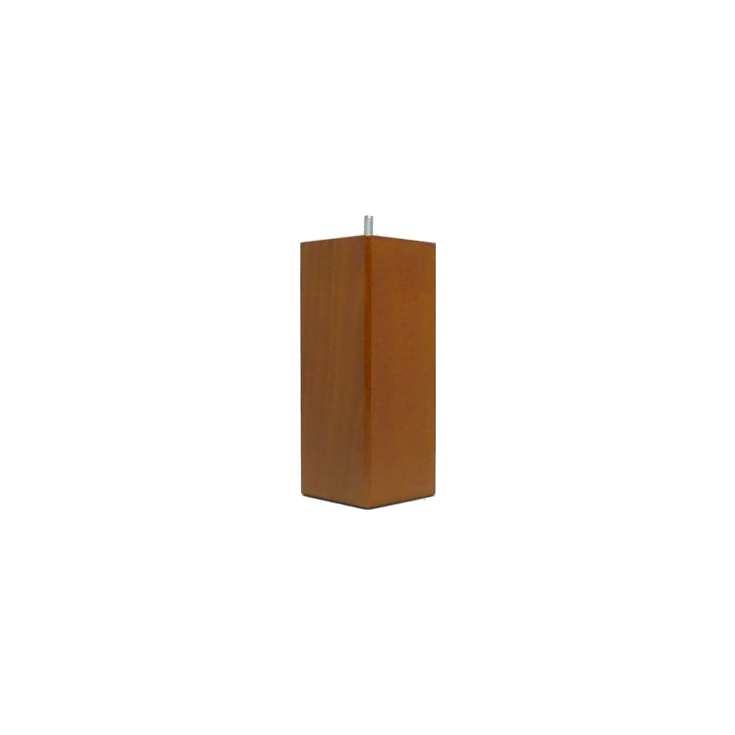 La Fabrique De Pieds Teinte Merisier La Fabrique De Patas Am20170195 Juego De 4 Patas De Cama De Madera De Cerezo Tintada, 17,5 X 6 X 6 Cm