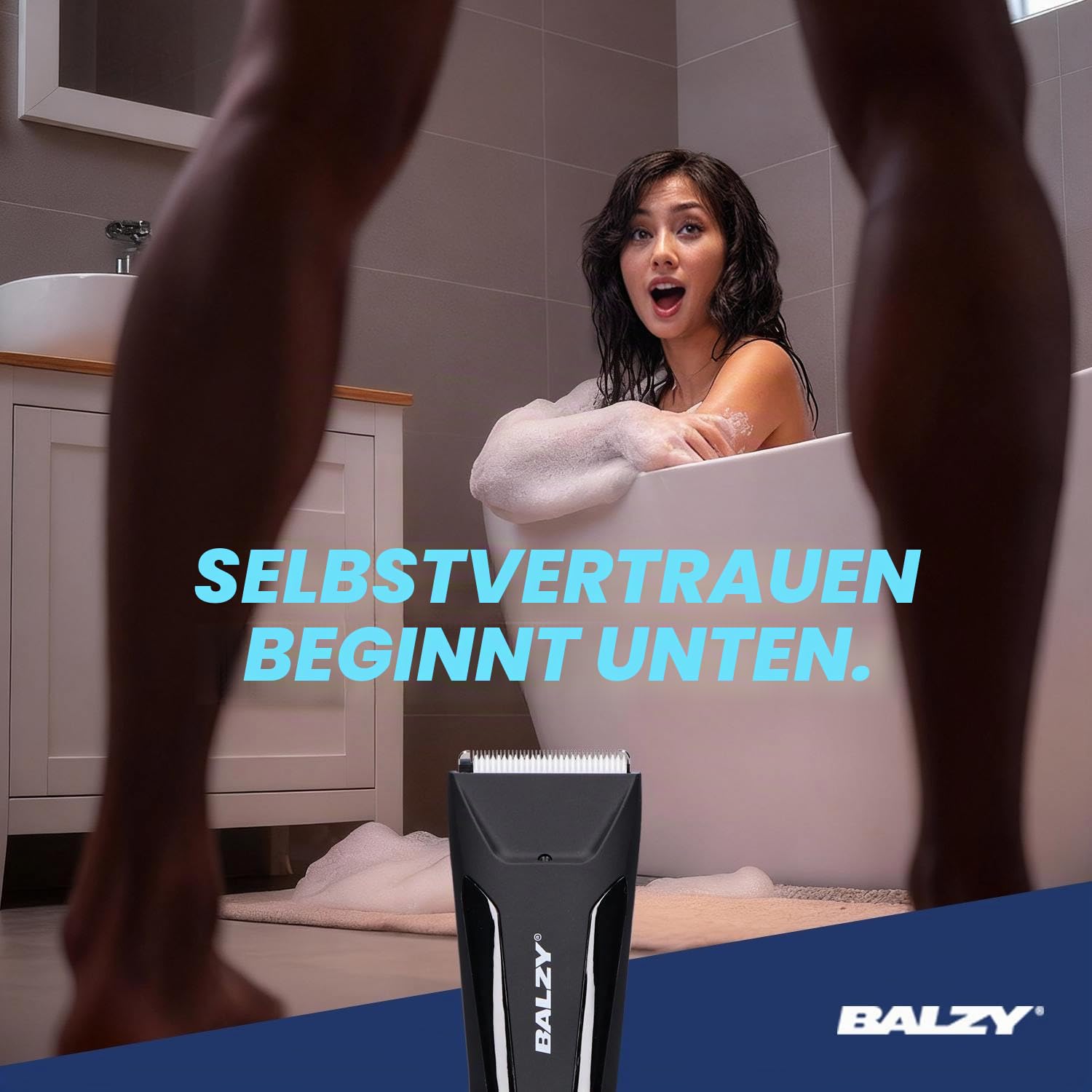 BushBuster® 4.0 Intimrasierer für Männer, Körperhaartrimmer für Brust, Rücken, Beine, Achseln & Intimbereich, Nass & Trocken, SafeShave™, Keramikklinge, USB-C, 90 Min. Laufzeit, IPX7