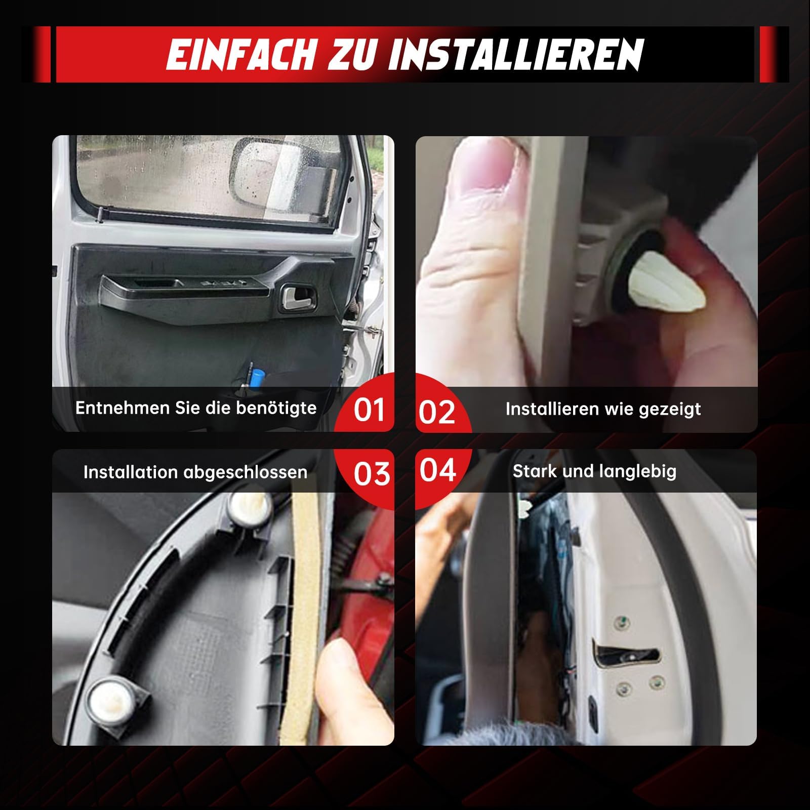 OTUAYAUTO 30 klipsów mocujących do tapicerki drzwi, kompatybilne z Citroen C4 Peugeot 508, nylonowe nity rozprężne pasujące do Renault Laguna Dacia Logan