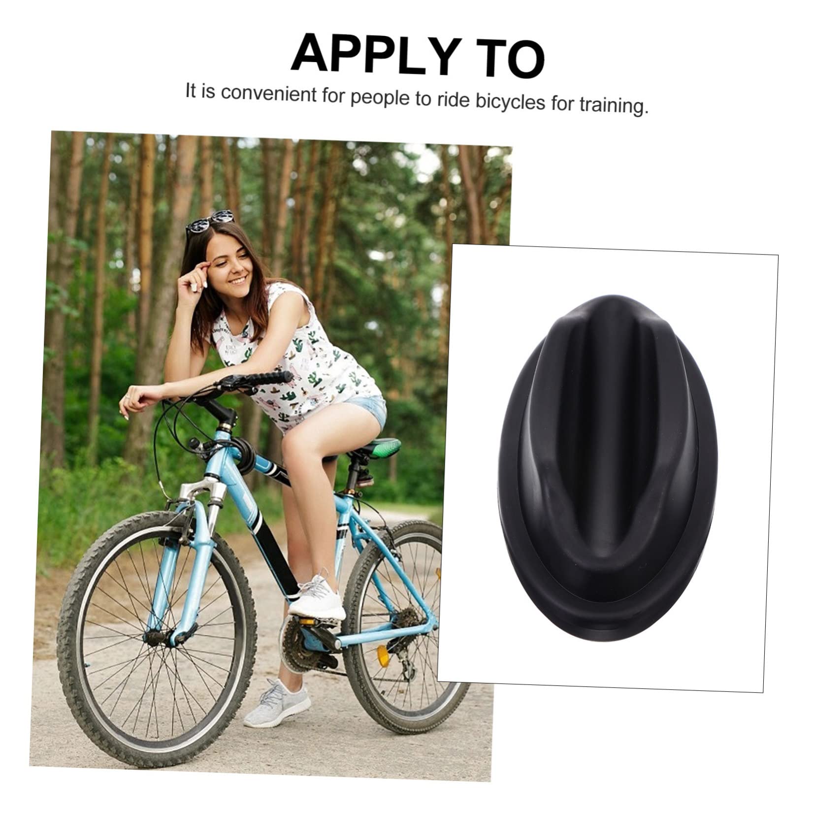 Toddmomy Plastic Bike Front Wheel Riser Block Support for Indoor Trainer Wheel Stabilizer