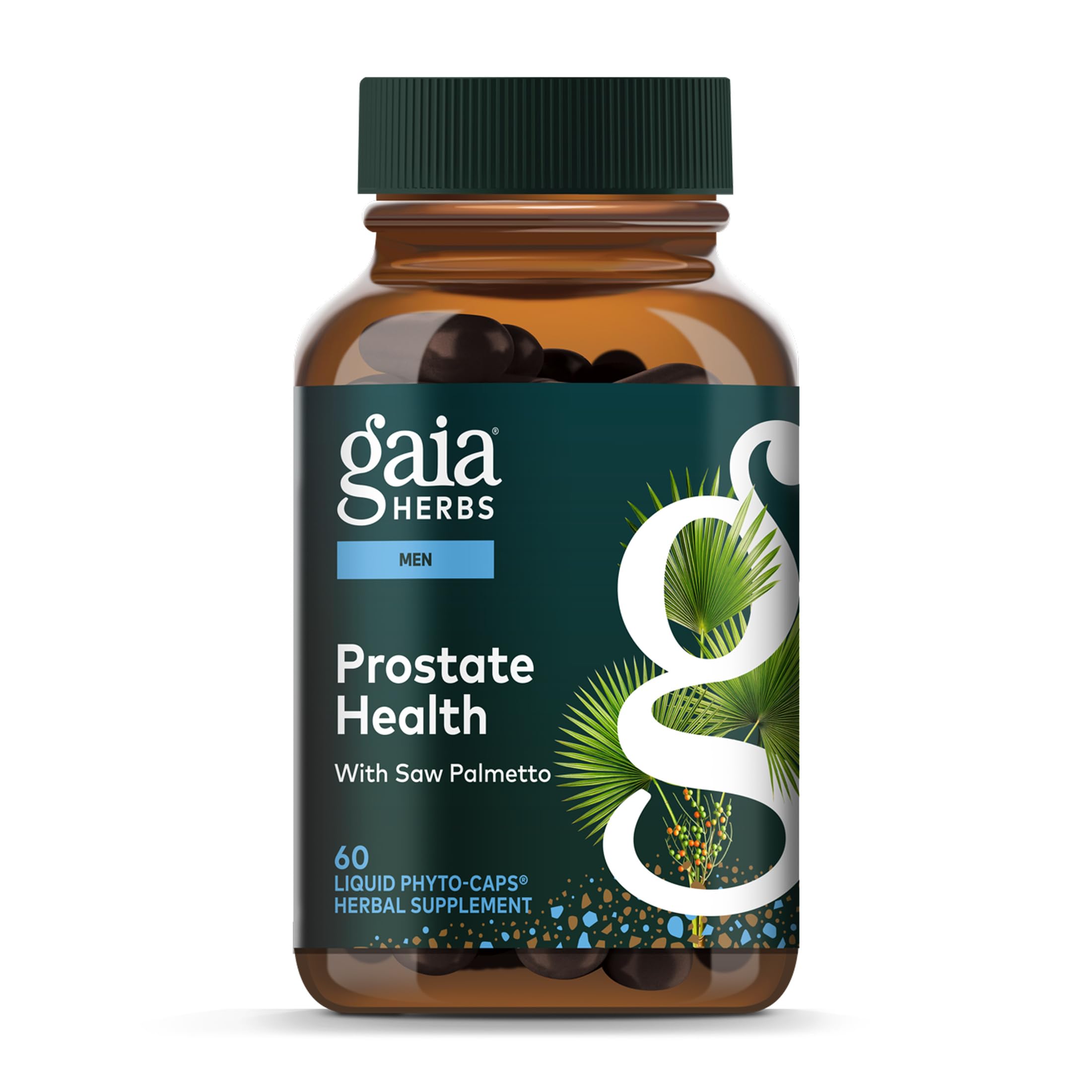 Prostate Health - Supports Prostate Health and Function for Men - with Saw Palmetto, Green Tea, Nettle Root, and White Sage - 60 Vegan Liquid Phyto-Capsules (20-Day Supply)