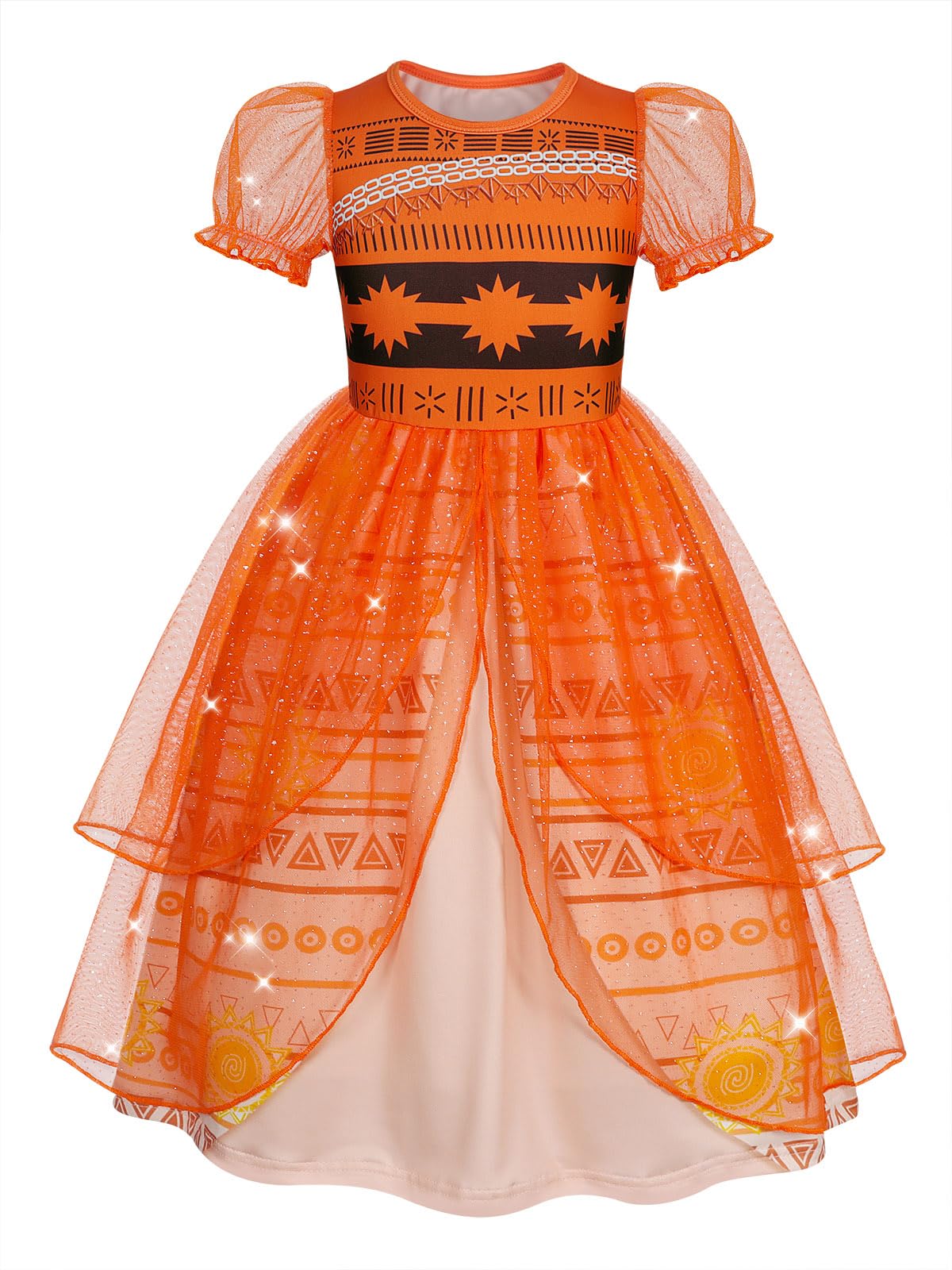 HenzWorld Princess Dress Up for Girls Toddler Princess Costumes Halloween Costume Kids Fancy Birthday Party Outfits 2-8Years — view 14
