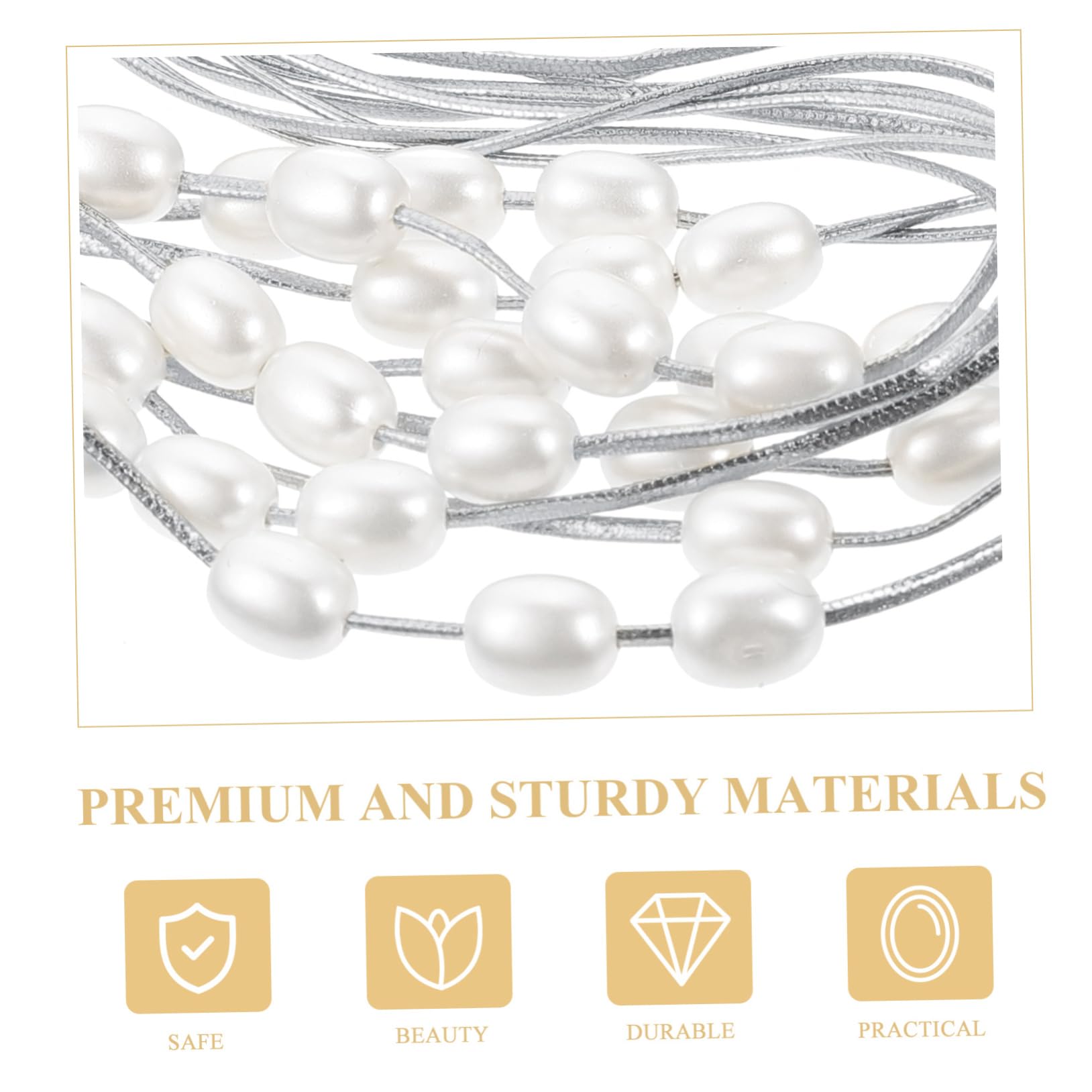 VOSAREA 10pièces Attaches Rideaux Perles Design Élégant pour Fenêtres Fixation Pratique Et Décorative pour Salon Chambre Cuisine Et Bureau