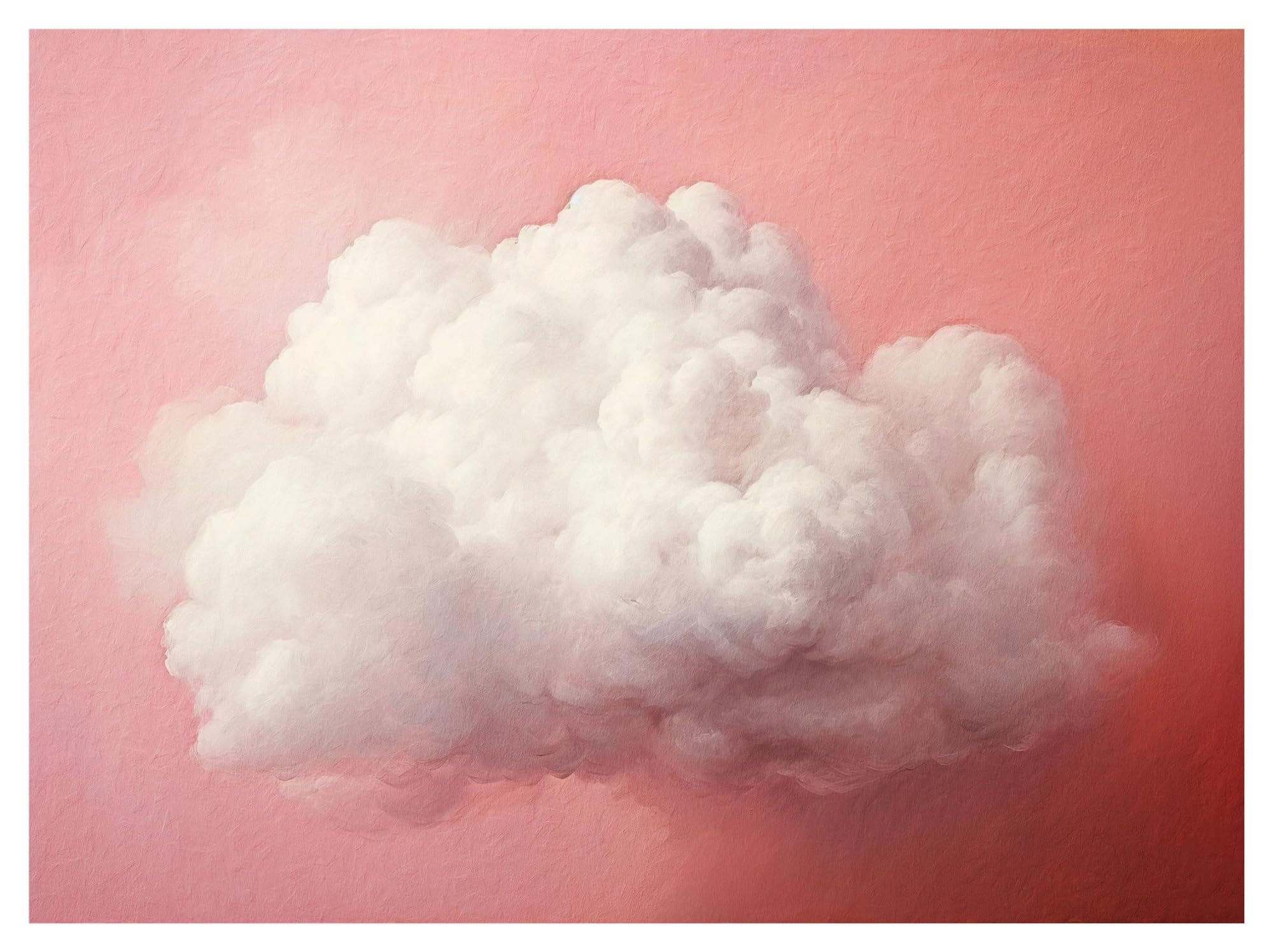 Cuadro sobre lienzo de nube minimalista para decorar tu salón moderno