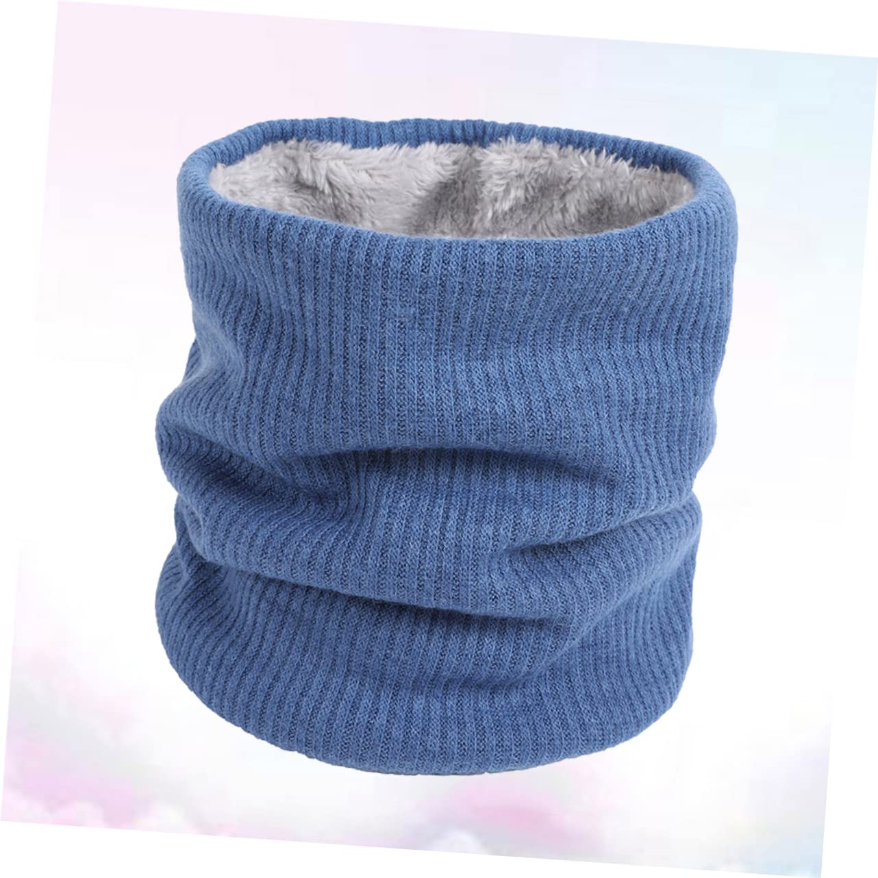 VALICLUD 3piezas Bufanda Cuello Calentador Windproof De Doble Capa Para Invierno Diseño Clásico Color Azul Accesorio Unisex Estiloso y Cálido Para Otoño y Invierno