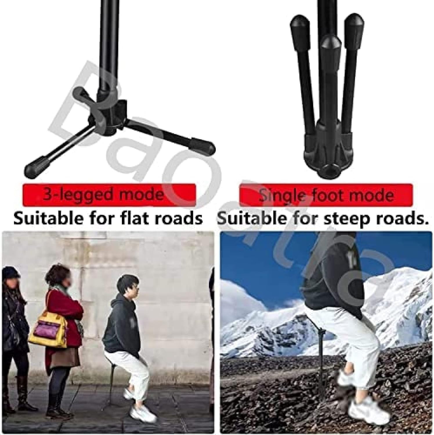 Sgabello telescopico portatile – Sedia pieghevole leggera per campeggio e pesca – regolabile in altezza, sedile treppiede a gamba singola, design pieghevole e compatto