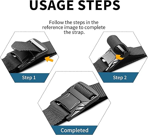 Miniatura 4 de TACTICAL BIRD Mens Nylon Belt Tactical Belts Breathable Webbing Canvas Belt with Buckle