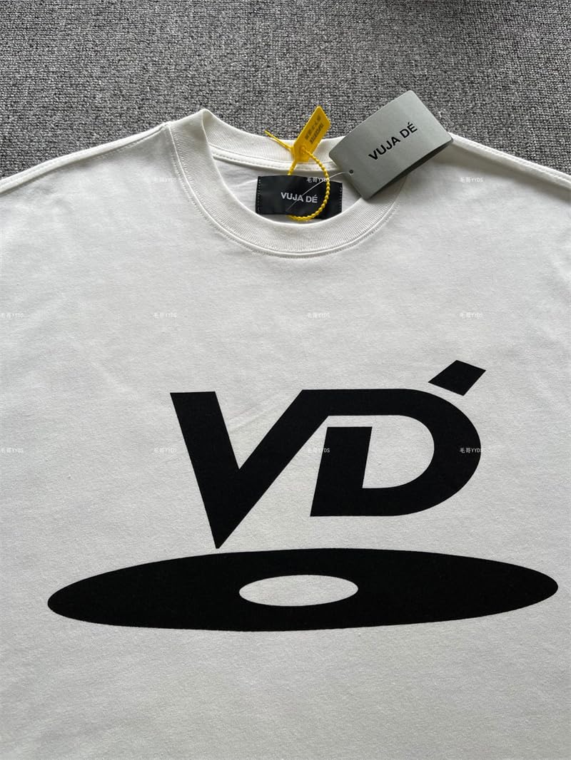 Tear Print VUJADE VD Logo T-shirt 1:1 Oversized 2023ss Summer