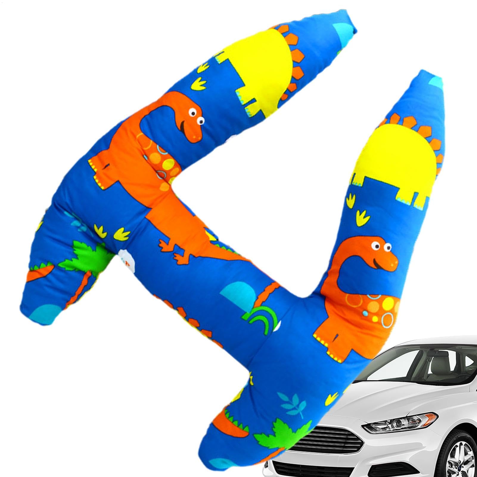 Missmisq Missmisq Almohada de Coche en Forma de H,Almohada de Coche para niños | Almohada para Dormir de Viaje en Coche en Forma de H para niños,Almohada para Dormir de Viaje de Larga Distancia, Almohada para