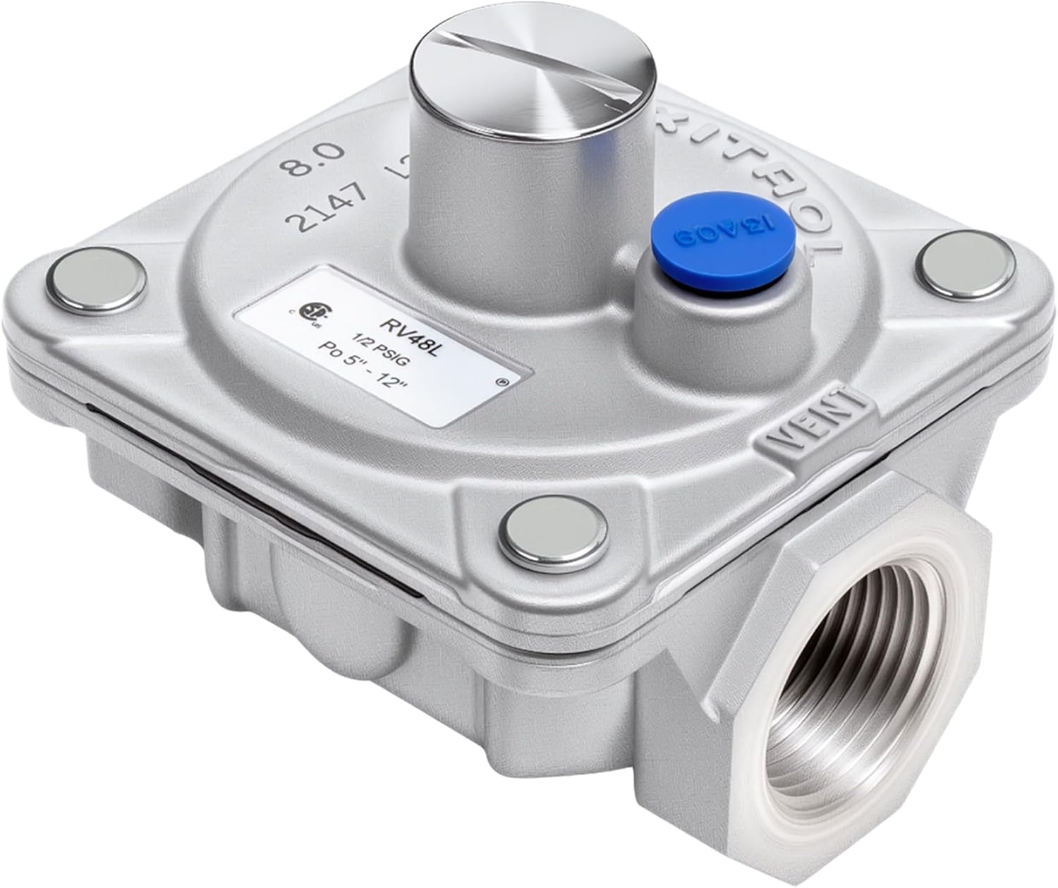 Maxitrol RV48L Liquid Propane Gas Regulator, 3/4 in NPT