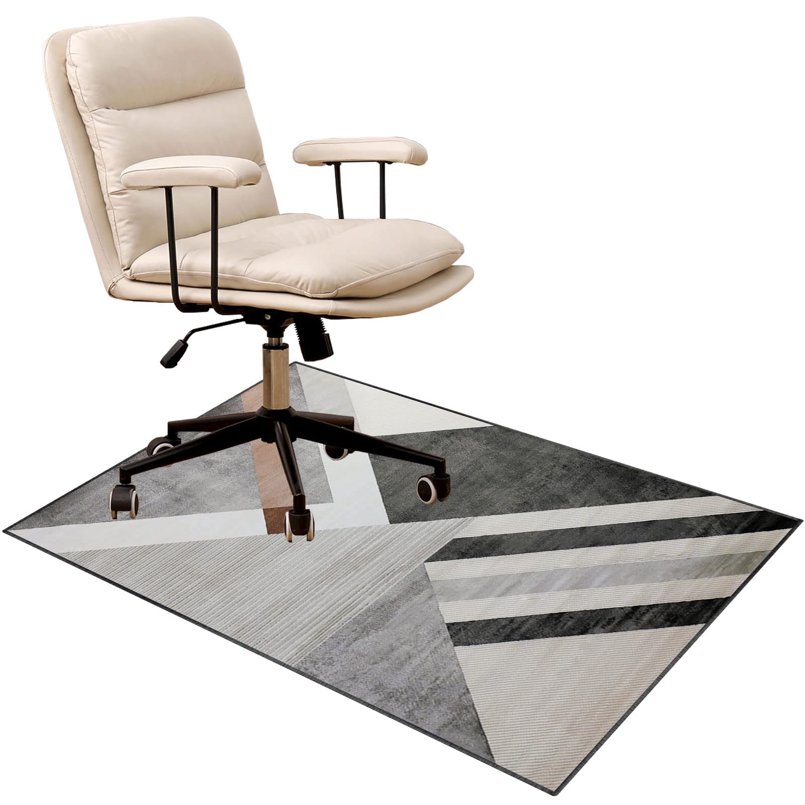 EYZO Chair Mat For Low-Medium Pile Carpet Floors Floor Protectors Office Chair Mat Computer Chair Mat Desk Chair Mat For Hardwood Floor For Rolling Chairs Gaming Chair Rug Home Office 100 × 120 cm — image 1
