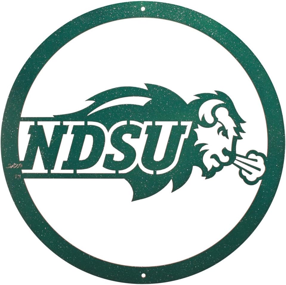 Amazon Com Swen Products North Dakota State University Ndsu Bison 12 Green Scenic Art Wall Design Home Kitchen