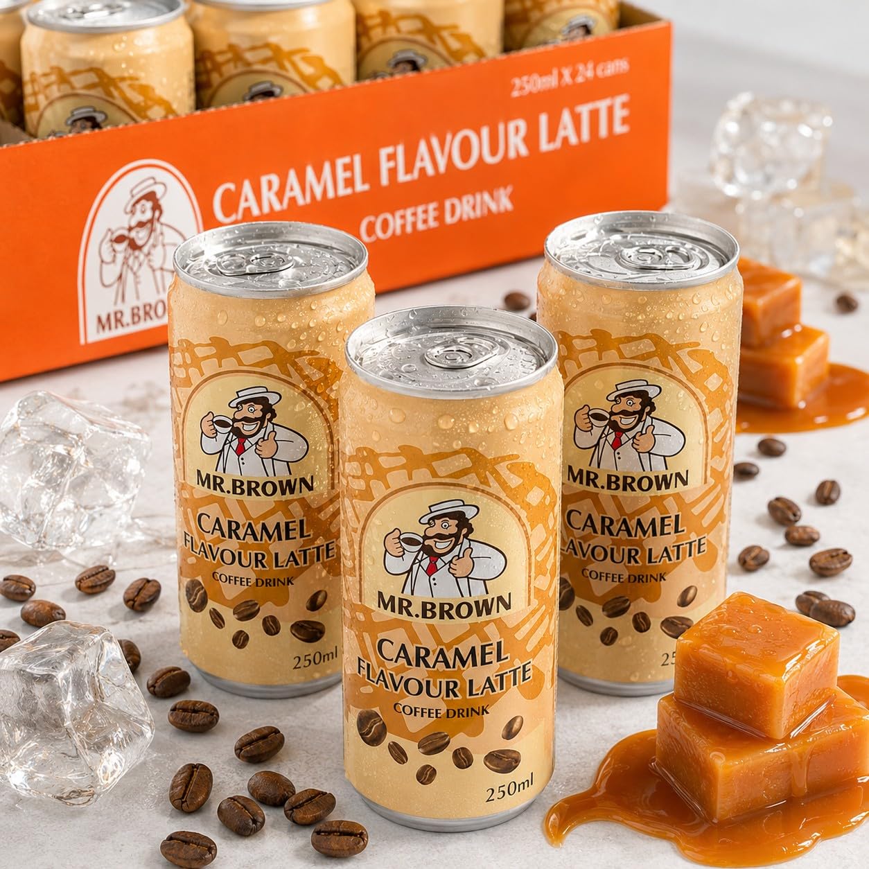 Mr. Brown Caramel Flavour Latte, inkl. Pfand, 24 x 250ml