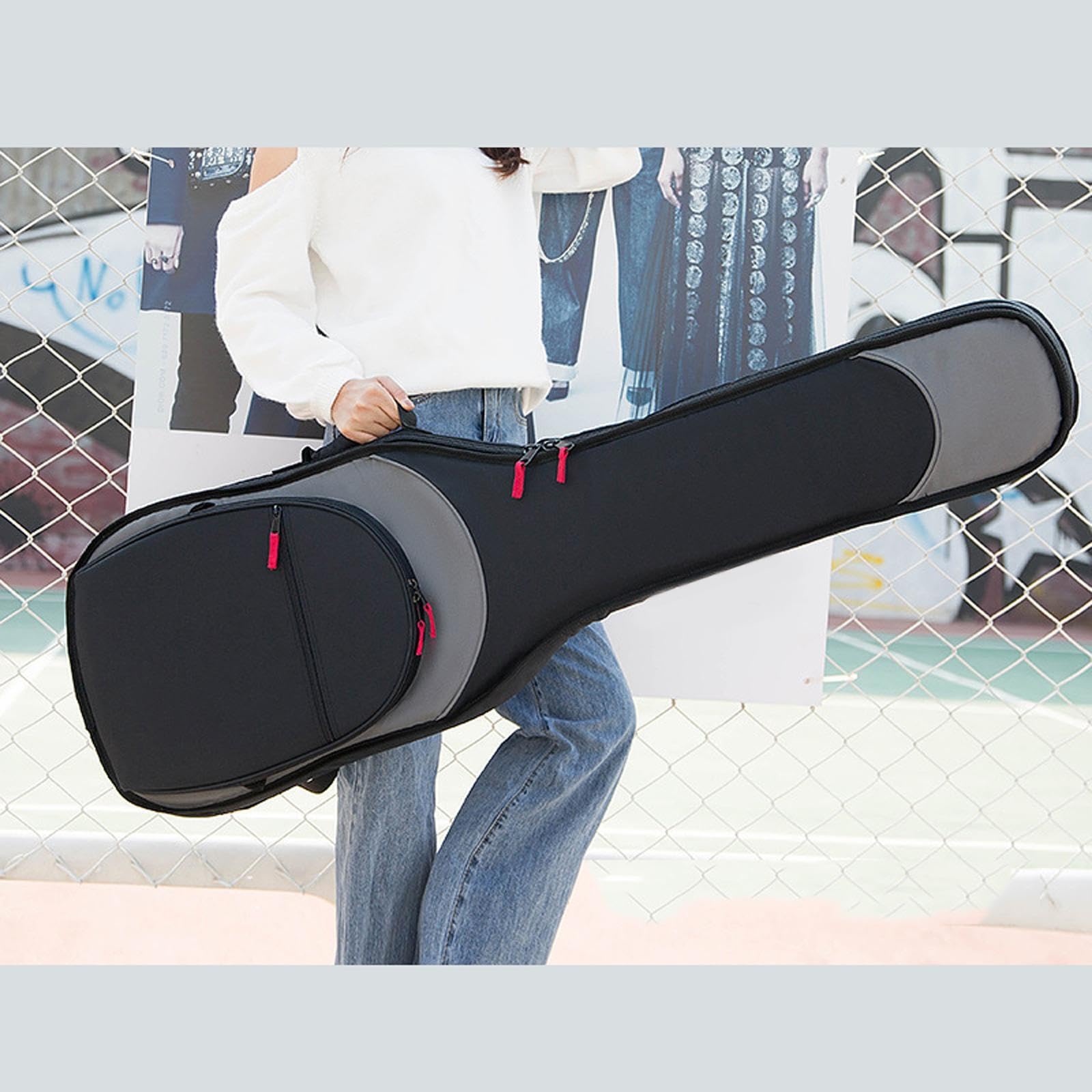 Funda para Guitarra eléctrica Profesional, Estuche de Transporte Resistente al Agua y fiable