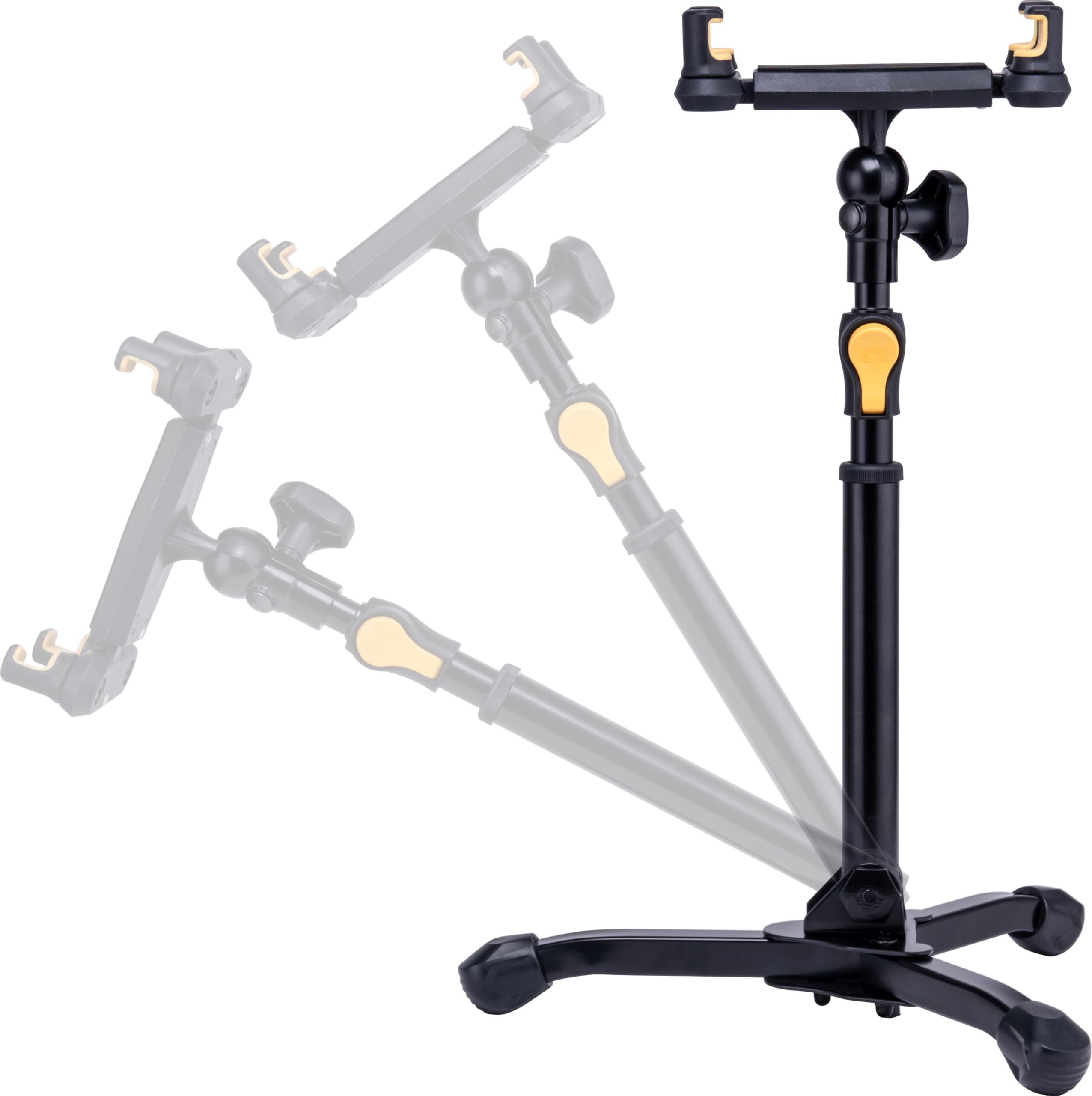 HERCULES Supporto per tablet e smartphone, treppiedi da tavolo 2 in 1, tripla