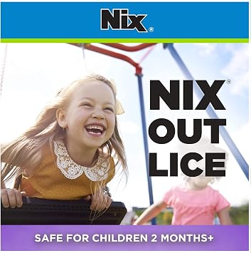 Nix Lice Killing Creme Rinse Family Pack, Maximum Strength Lice Treatment, Permethrin Lice Removal Treatment, Kills Lice and Eggs, Includes 2 Nit Combs, 4 Fluid Ounce (Pack of 1)