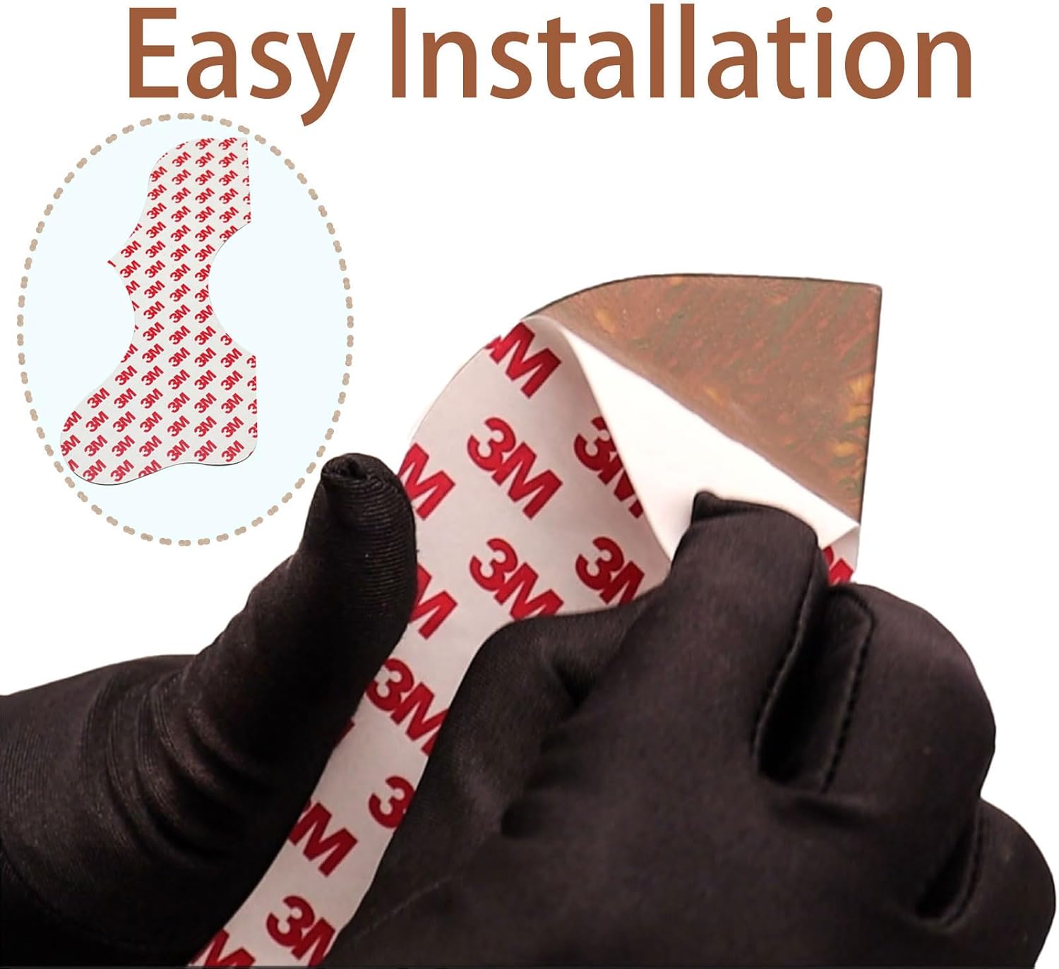 Acoustic Guitar Pickguard 2.4mm Super Scratch-Resistant Tortoise Red No Drill Required (Red-brown)