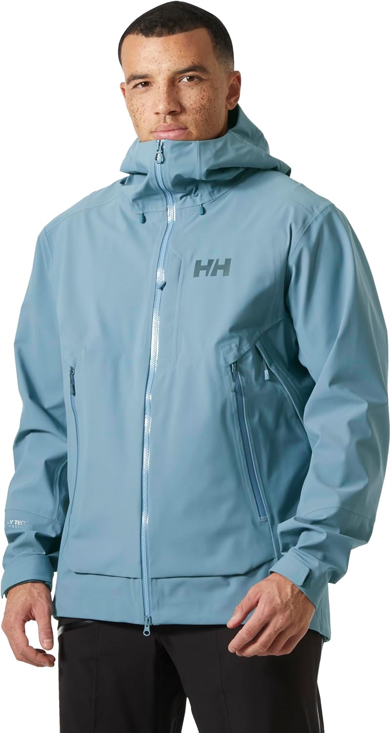 Helly Hansen Verglas BC Ski Shell Jacket - Men's Waterproof, Windproof 3-Layer, Helmet & Pack Compatible, Ventilation Zippers