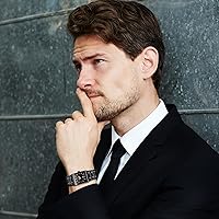 Vista 2 de Avaner Reloj cuadrado de acero inoxidable para hombre