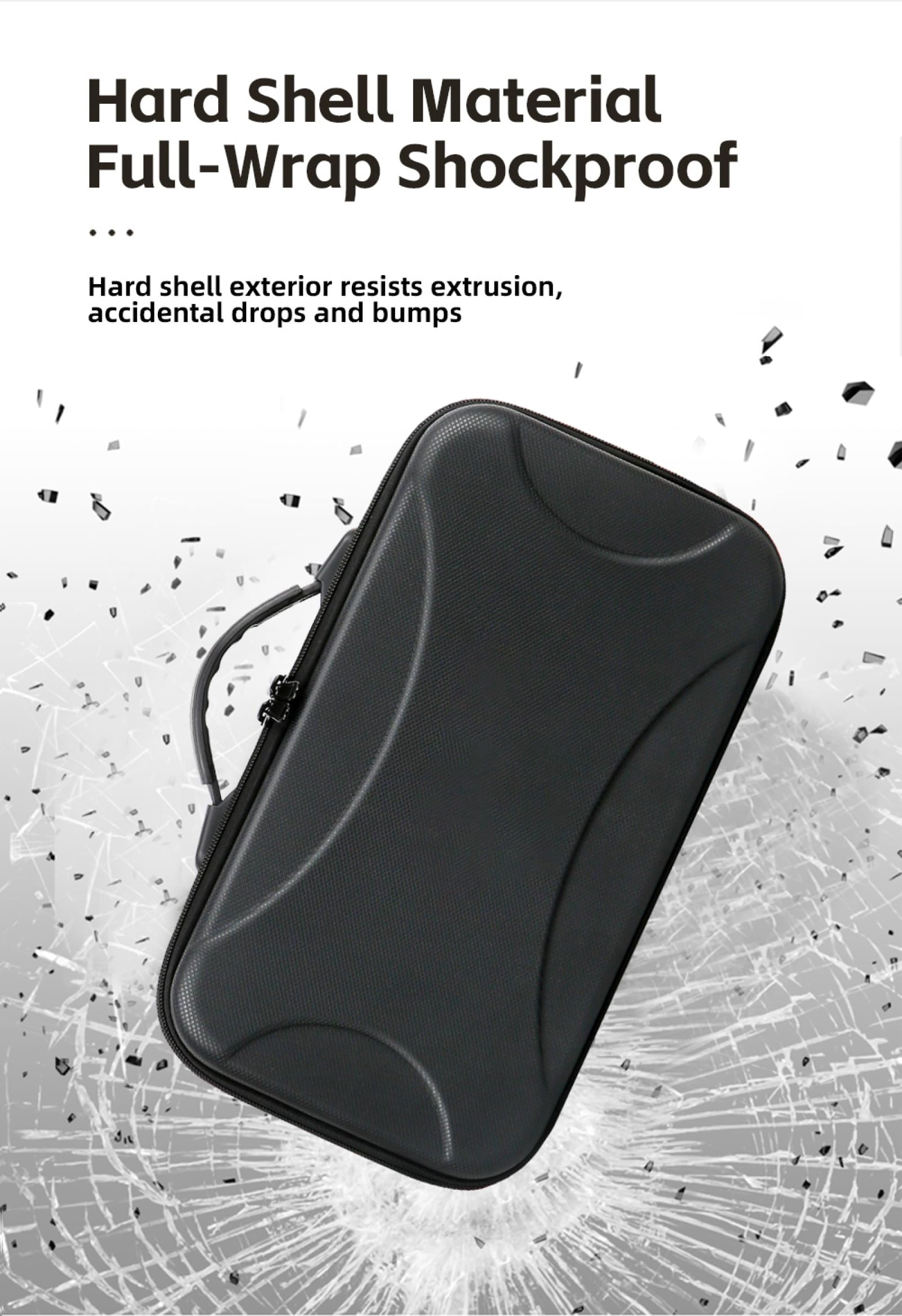 Custodia da viaggio per NEO 2 RC-2, accessori per droni, organizer da trasporto, custodia capiente, alloggiamento in PU all-in-one, tracolla (senza motivo)