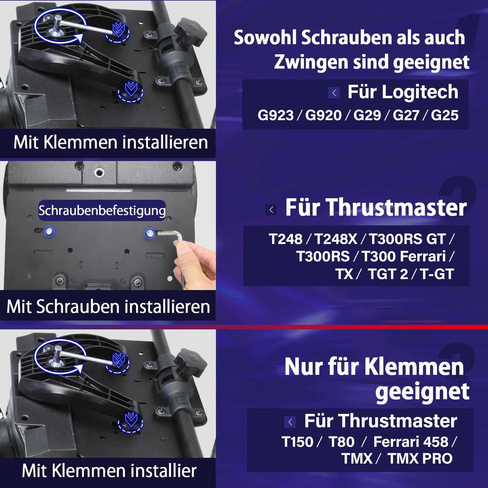 DIWANGUS Lenkradständer,Racing Wheel Stand mit Sitz Gaming Chair Fahrcockpit, Racing Seat für Logitech G923 G920 G29 G27 G25 & Thrustmaster T248X T248 T300Rs TX T150 PS4 PS5