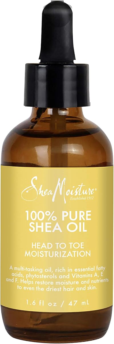 SheaMoisture Aceite de karité 100% puro para cabello y piel 1.6oz | Para piel y cabello secos: nutre y suaviza profundamente con aceite de karité ligero 100% puro.