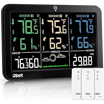 Temp Tracker Wi-Fi Alert System 3 Pack with The Bridge Gateway and 3 Indoor Outd