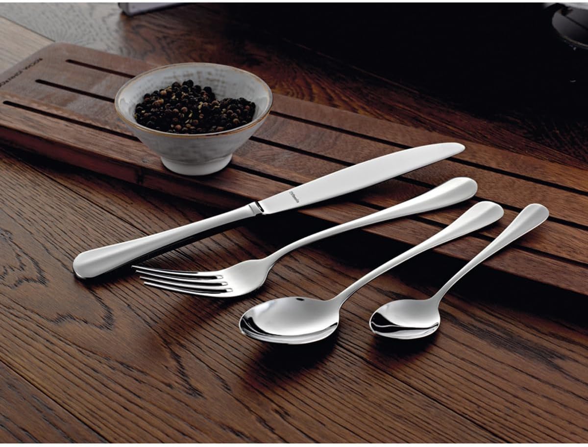 Set of 12 Table Spoons, 18/0 Stainless Steel, Thickness 2.5 mm, Length 205 mm