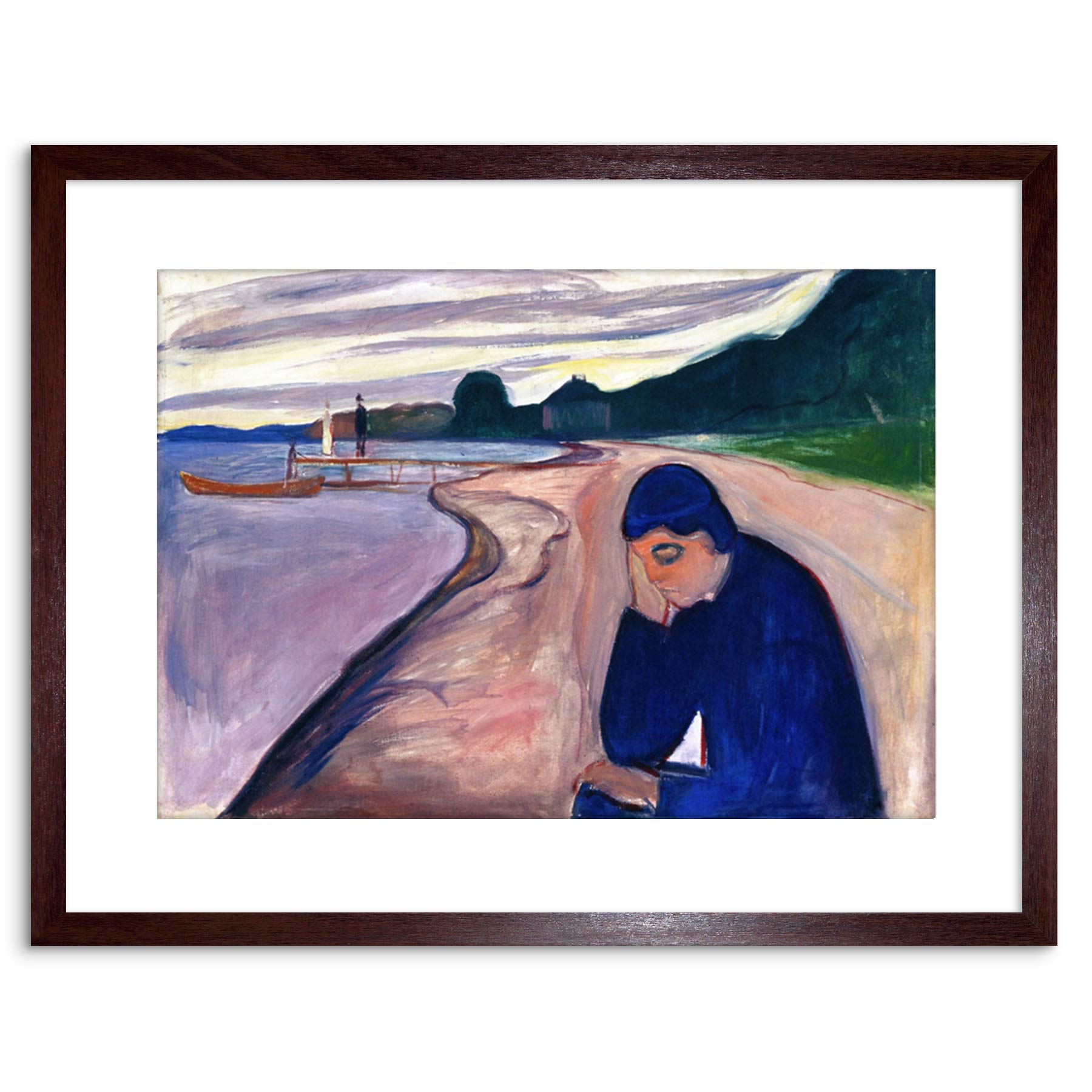 Wee Blue Coo PAINTING EDVARD MUNCH MELANCHOLY 1893 FRAMED ART PRINT POSTER F97X11885