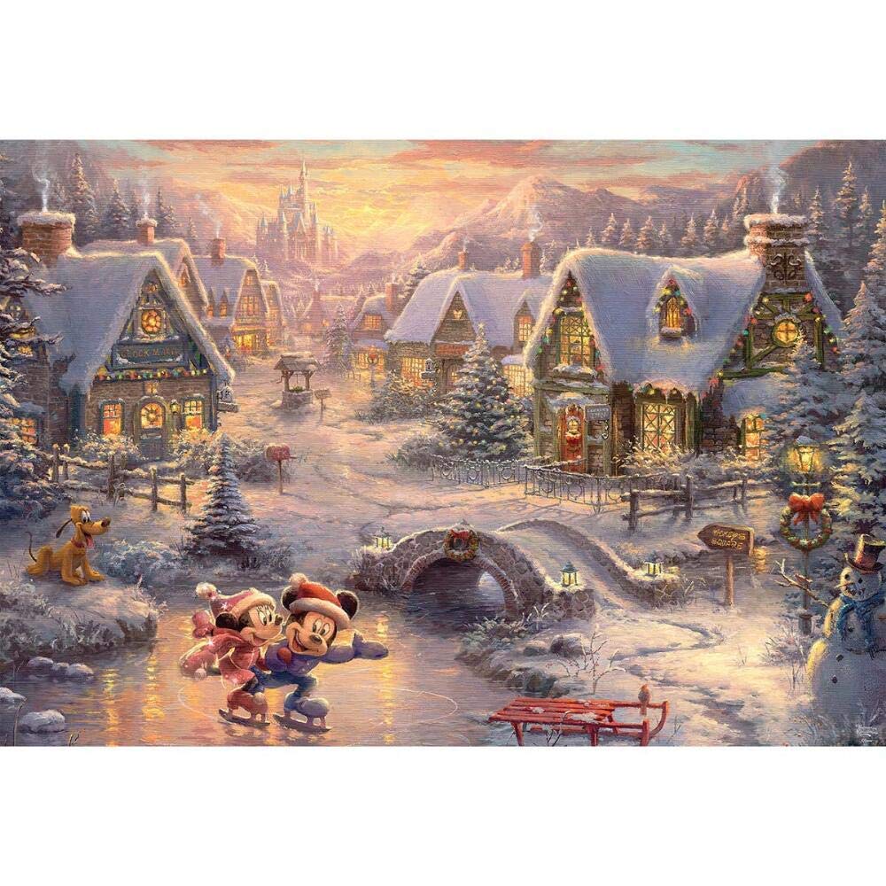 Ceaco Thomas Kinkade Disney Mickey and Minnie Holiday Puzzle