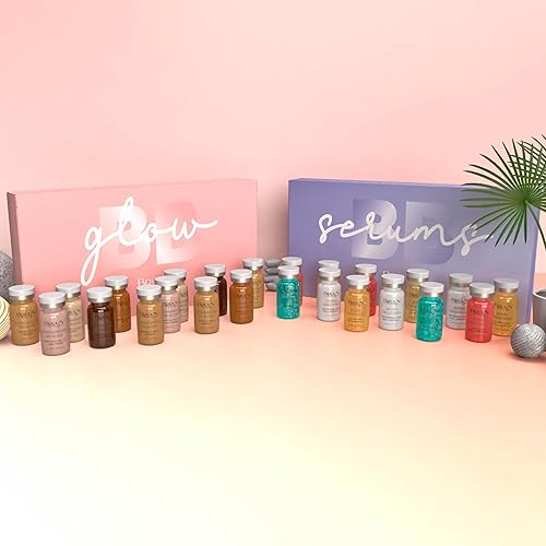 Miniatura 2 de BRÜUN BB Glow Set con kit de refuerzo de suero 12 viales cada uno para spa y escuela un paquete de cuidado facial para usar con bolígrafos y