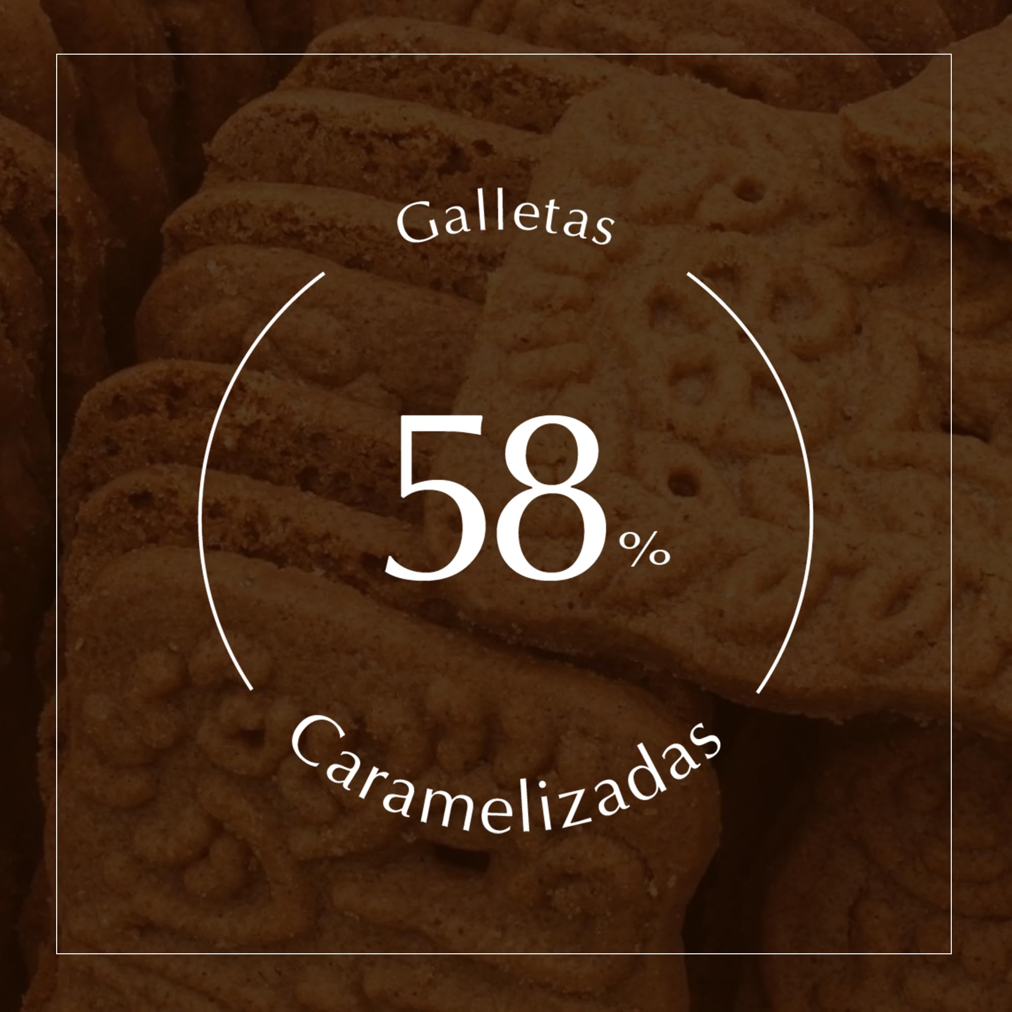 1880 - Polvorones Artesanos de Galleta Speculoos 280 g, Receta Artesanal con 95% de Galleta Speculoos y Almendra Seleccionada, Envase Individual, Textura Suave, Típico Dulce Navideño