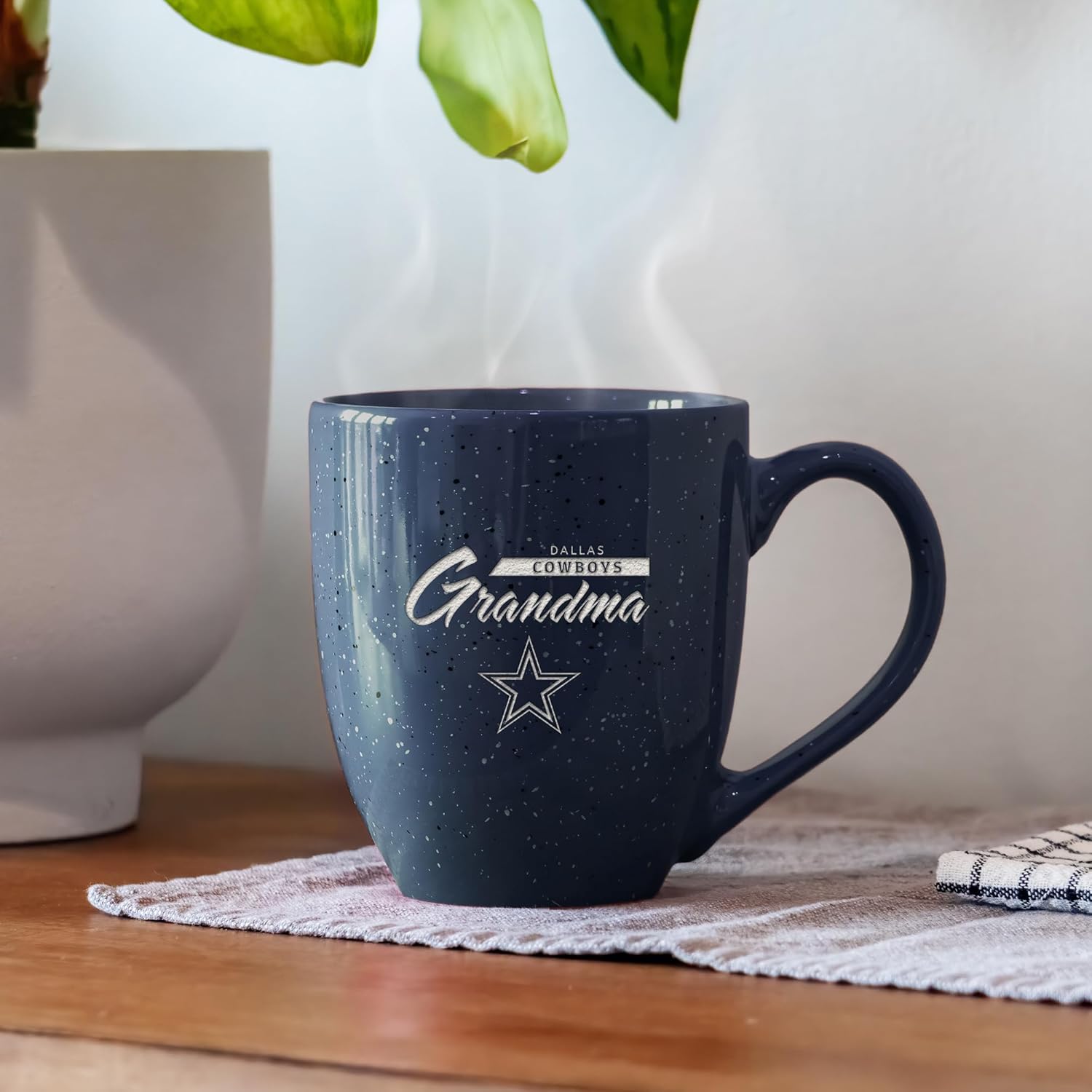 Rico Industries NFL unisex-adult NFL Football Grandma16 oz Team Color Laser Engraved Speckled Ceramic Coffee Mug - Image 2